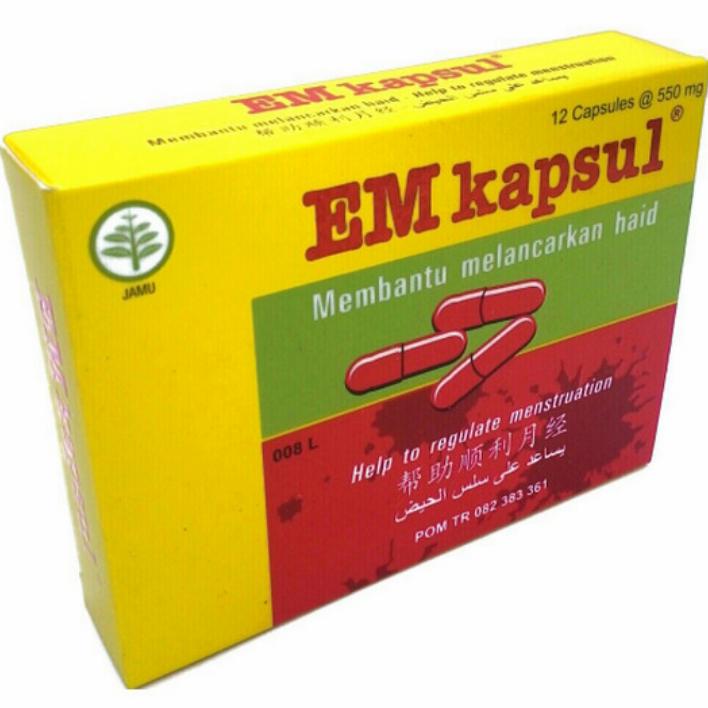 EM kapsul isi 12 Kapsul - Membantu melancarkan haid