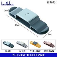 Gambar Wall Socket Holder Gantungan Dinding Soket Kabel Bingkai Modem Remote - Biru dari Brainbox Car and Home Kota Batam 3 Tokopedia