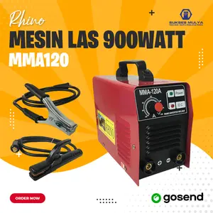 RHINO MMA-120 Mesin Las 900 Watt Trafo Las 120 A Merah