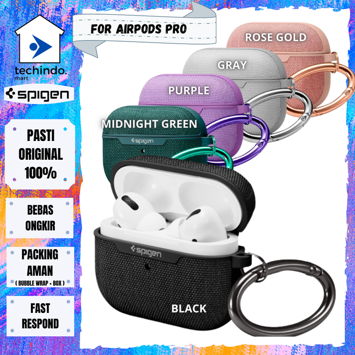 Gambar Case Apple Airpods Pro Spigen Urban Fit Fabric Casing Anti Gores dari techindo mart Kota Surabaya Tokopedia