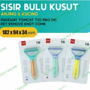 Tomcat Pet Remove Knot Comb Size M-Sisir Bulu Kusut Anjing Kucing.