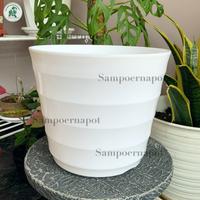 Gambar Pot Bunga Tanaman Plastik Lovenia Mado 32 Putih - LOVENIA PM 8032 dari sampoerna pot Kota Tangerang 3 Tokopedia