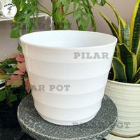 Gambar Pot Bunga Tanaman Plastik Lovenia Mado 32 Putih - LOVENIA PM 8032 dari pilar pot Kota Tangerang 4 Tokopedia