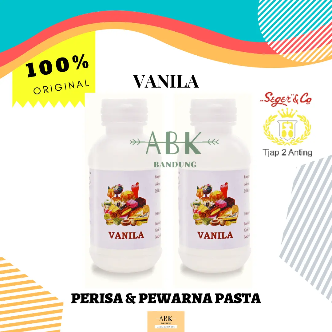 PERISA VANILA & PEWARNA PASTA 60ML CAP 2 ANTING | VANILA ESSENCE 60ML