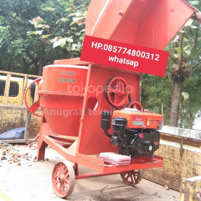 Shark R180 Jual Beton molen kapasitas 500L komplit Mesin diesel shark R180 ...