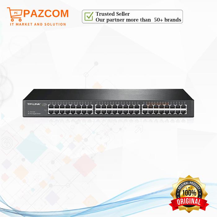 Gambar Tp-Link SG1048 Switch Hub 48 Port Gigabit ORIGINAL Resmi TL-SG1048 dari Pazcom Kota Administrasi Jakarta Pusat Tokopedia