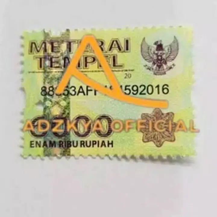 Perangko 6K ASLI ISI 50 PCS