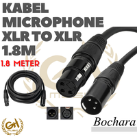 Gambar KABEL MICROPHONE BOCHARA XLR TO XLR 1.8M dari GH Music Store Kota Tangerang Selatan 1 Tokopedia