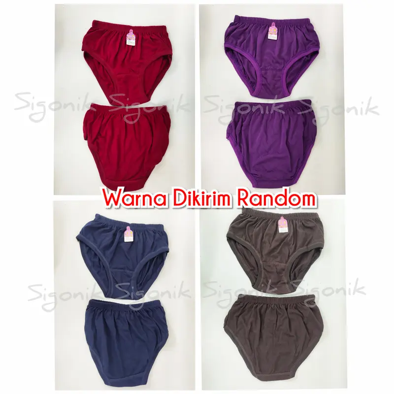 CD Celana Dalam Wanita Dewasa M L XL XXL XXXL XXXXL Jumbo Katun Gelap 4