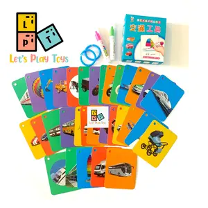Magic Water Flash Card Transportation / Flash Card Mandarin & Inggris