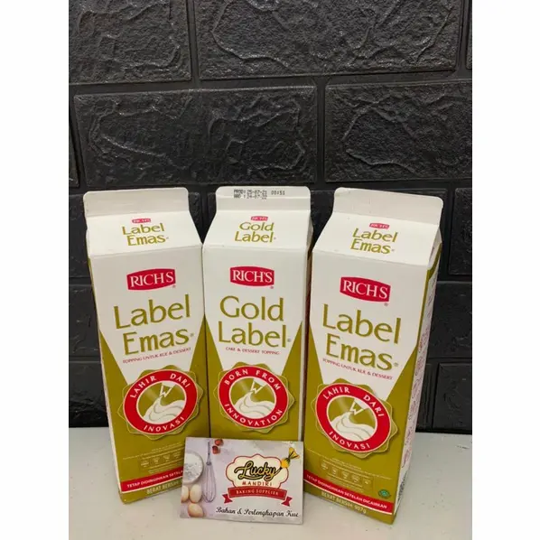 Richs whipping cream 1liter | Gold Label