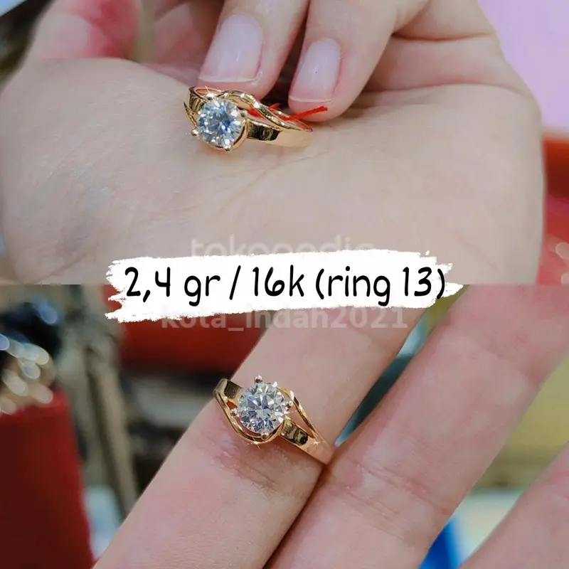 cincin gold mata 1, kadar 16k 0