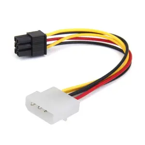Kabel Adapter VGA 4PIN Molex ke 6PIN PCIE 4 Pin to 6 Pin PCI-Express