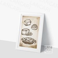 Gambar Dekorasi Cafe Resto Bistro Roti Frame Vintage Retro Dinding Decor Wall - Putih dari LANCARI Kota Administrasi Jakarta Pusat 4 Tokopedia