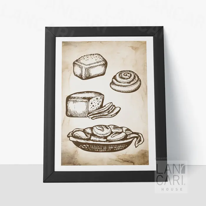 Gambar Dekorasi Cafe Resto Bistro Roti Frame Vintage Retro Dinding Decor Wall - Putih dari LANCARI Kota Administrasi Jakarta Pusat 5 Tokopedia