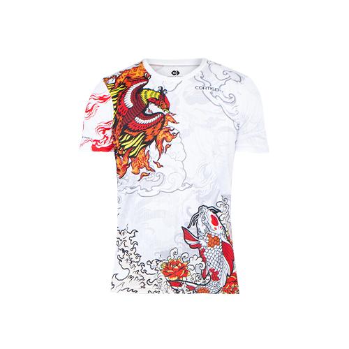Gambar Cortiger - CORE PRIMO "T-SHIRT RUNNING WHITE SUZAKU" SHORT SLEEVE dari Cortiger Kota Surabaya Tokopedia