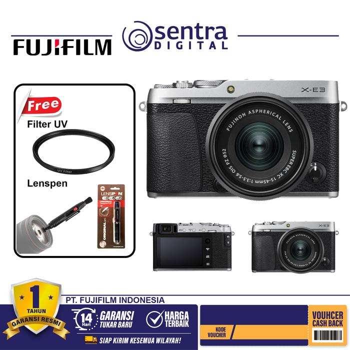 Gambar Fujifilm X-E3 with XC 15-45mm PZ OIS Silver dari Sentra Digital Kota Surabaya Tokopedia
