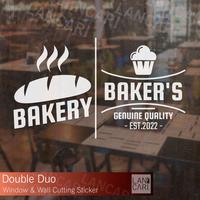 Gambar Sticker Cutting Baker's Stiker Kue Bistro Roti Decal Kaca Dinding Dua - Putih, S dari LANCARI Kota Administrasi Jakarta Pusat 2 Tokopedia