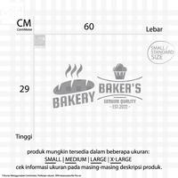 Gambar Sticker Cutting Baker's Stiker Kue Bistro Roti Decal Kaca Dinding Dua - Putih, S dari LANCARI Kota Administrasi Jakarta Pusat 4 Tokopedia