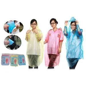 Jas Hujan Plastik Transparan / Raincoat Transparan Sekali Pakai