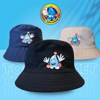 Gambar Topi Bucket Hat Bolak Balik 2 Warna Pria dan Wanita - Biru Ori - Hitam dari Air Minum Biru Kota Surabaya 1 Tokopedia