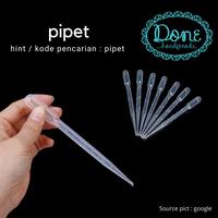 Gambar Pipet plastik pipet 3ml pipet obat pipet drop pipet tetes dari Done Handymade Kota Administrasi Jakarta Barat 1 Tokopedia