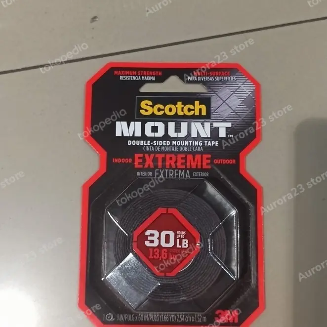 3m scotch double tape extremely strong mounting 13,5 kg bagus kuat 0