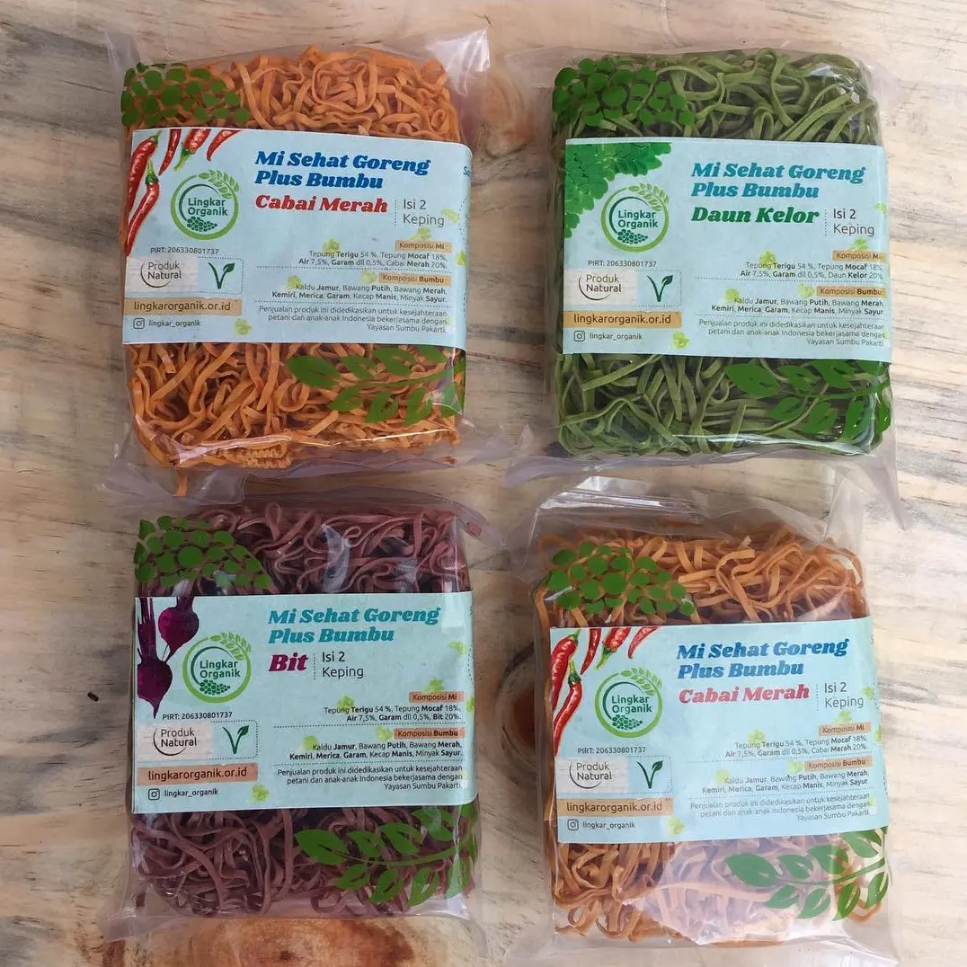 Mie Goreng Sayur Lingkar Organik 100g dengan bumbu