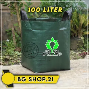 Planter bag 100 liter hijau - pot - media tanam