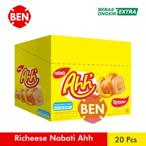 Richeese Nabati Ahh 1 Pak Box 20 Pcs 4g 4gr 4 g gr Cheese Keju 500