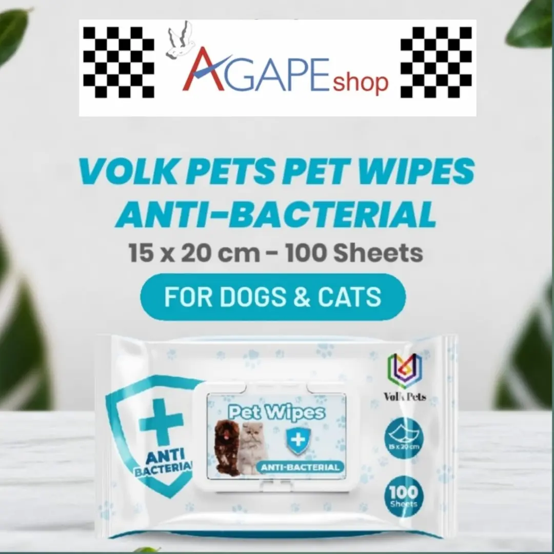 Tisu Basah Hewan / volks pet wipes anti-bacterial