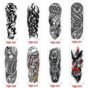 Grosir Stiker Tato / Tato Temporer 17x48cm Motif Aesthetic TQB-236