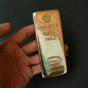 Miniatur Emas Batangan Kuningan Antam 999.9