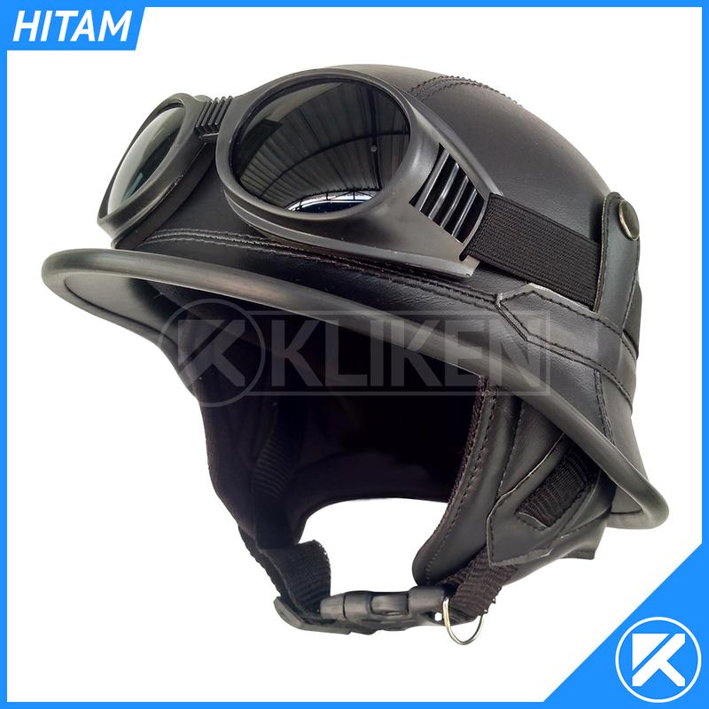 Helm Retro NAZI Model Unik Dengan Kacamata 0
