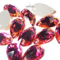 Gambar Torenda Crystal Jahit Tetes Payet T3230 (18x10,5) / PCS - Capri Blue dari Torenda Kota Administrasi Jakarta Pusat 5 Tokopedia