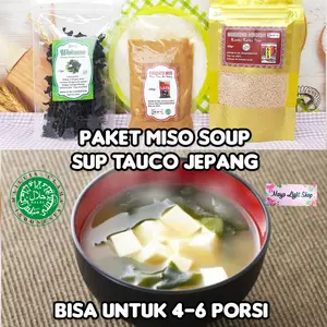 Paket Hemat Miso Soup (Miso, Dashi, Wakame) kaldu ikan tauco jepang sale