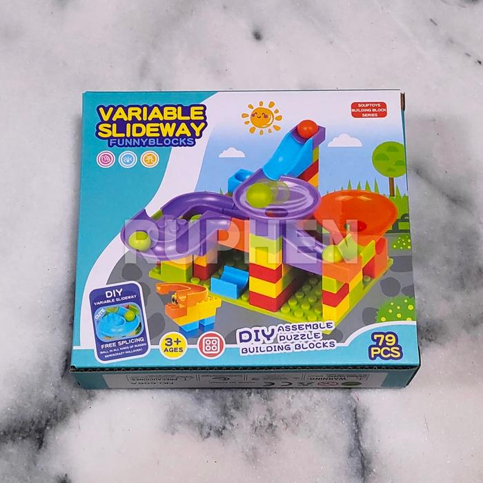 Lego Rmr Slide Jual Bricks Variable Slideway Lego Marble Race Run Track Slide Ball 79 ...