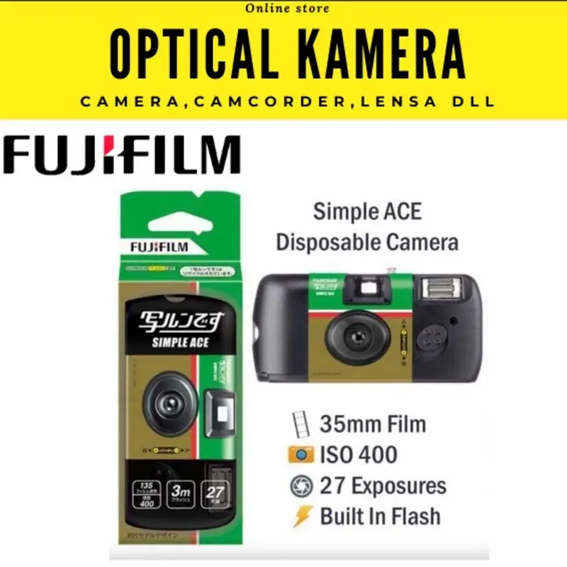 Fujifilm Simple Ace 400 Disposable Camera 27 exposure Shop
