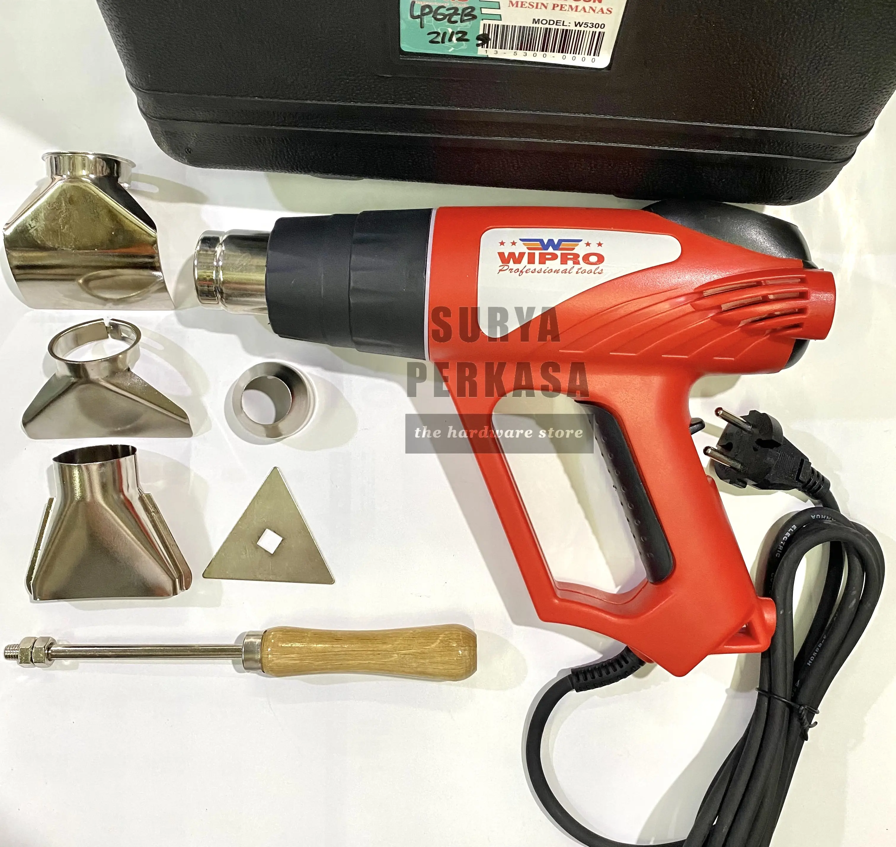 HOT GUN / HEAT GUN / PEMANAS 3 SPEED (70°C - 600°C) WIPRO W5300