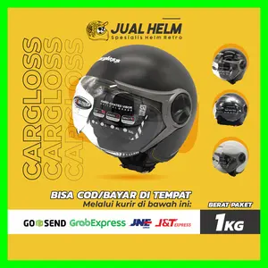 Helm Cargloss YR Ghotic (Half Face/Helm Retro/Classic/Klasik/Vespa)