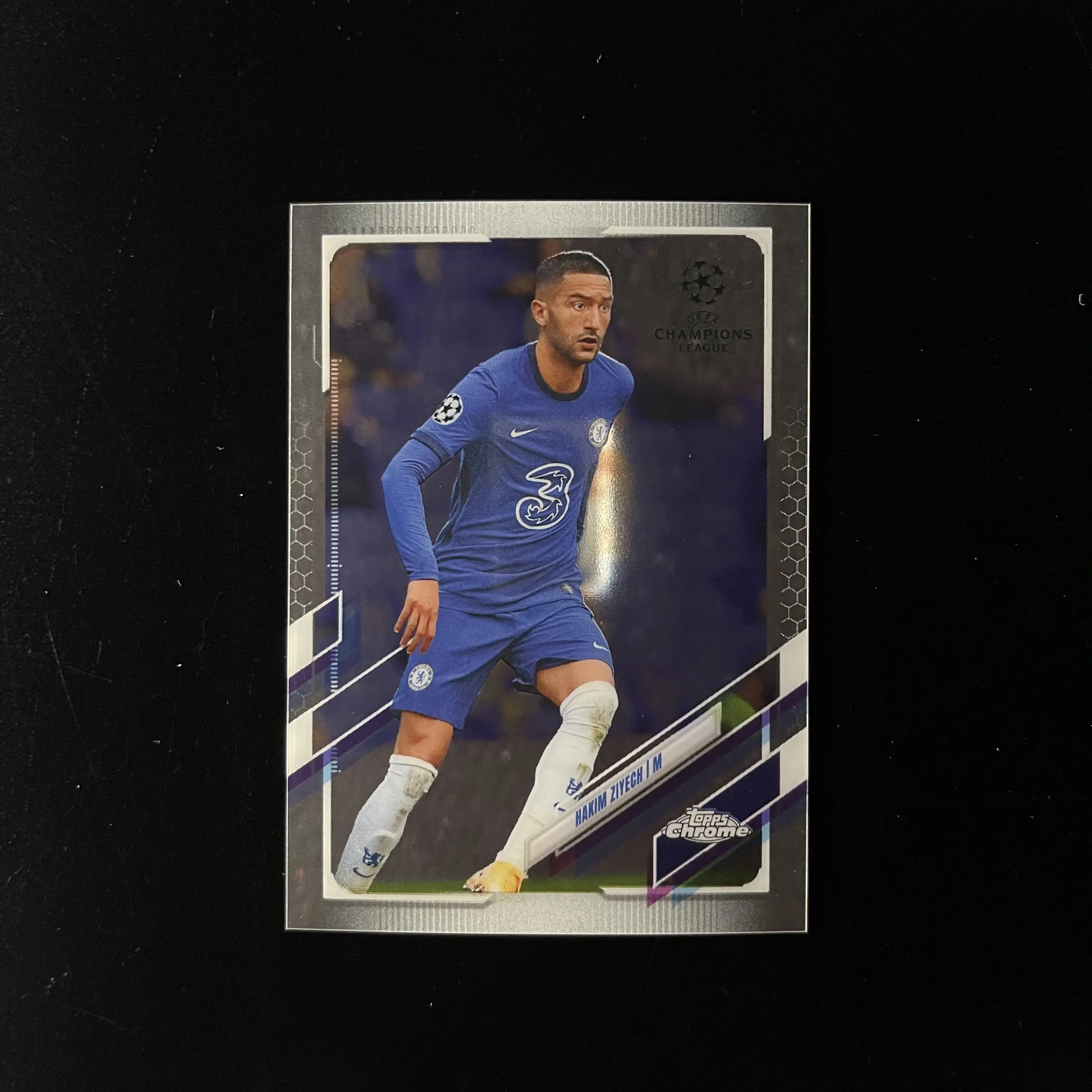 Kartu Bola Topps Chrome 2021 Hakim Ziyech Chelsea