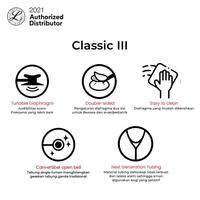 Gambar 3M Littmann Classic III Stethoscope / Stetoskop - SPECIAL BLACK EDITION 5803 dari Littmann Official Store Kab. Bogor 3 Tokopedia