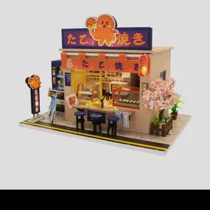 DIY RAKIT MINIATURE MINIATUR DOLLHOUSE RUMAH BONEKA WOODEN PUZZLE 1