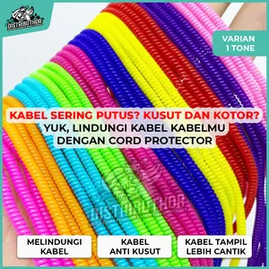 Pelindung kabel spiral lilitan pelilit pengaman cable protector warna