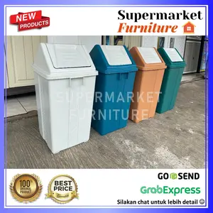 TONG SAMPAH PLASTIK / TEMPAT SAMPAH + TUTUP CLUB 42 LITER