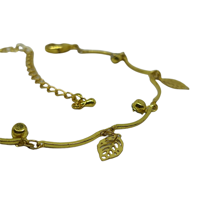 Gambar Gelang Wanita Lapis Emas 18K Rumbai Daun - Vee Bracelet dari Vee Jewelry Store Kota Bekasi Tokopedia