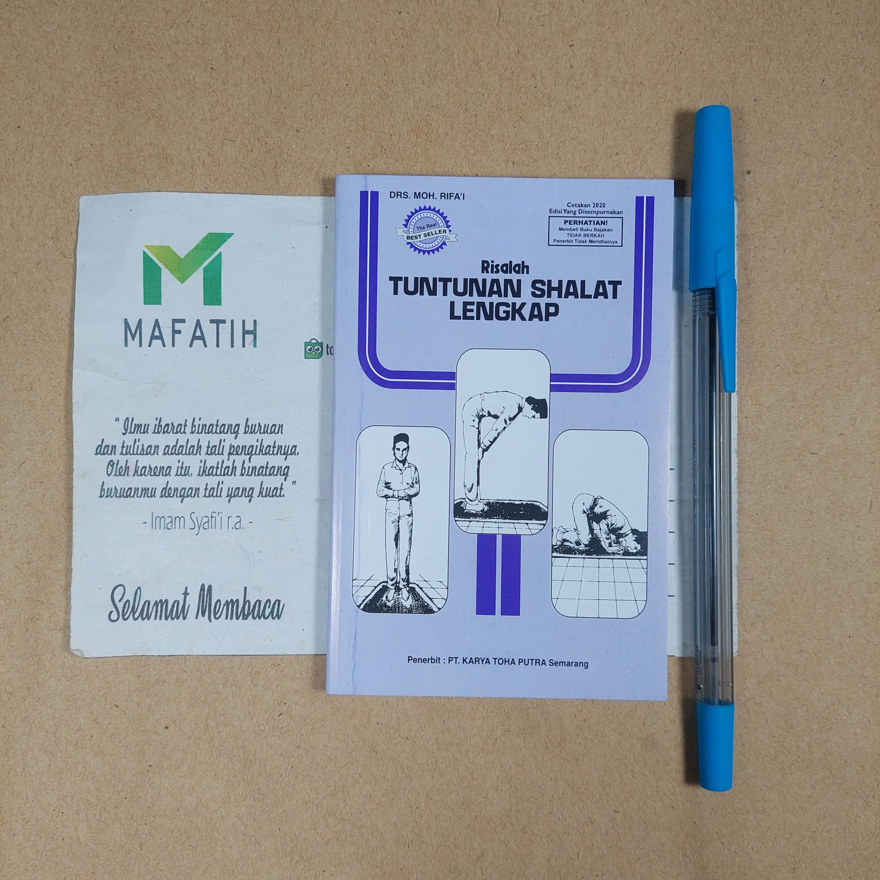 Buku Risalah Tuntunan Shalat Lengkap-HVS saku-panduan/praktek sholat