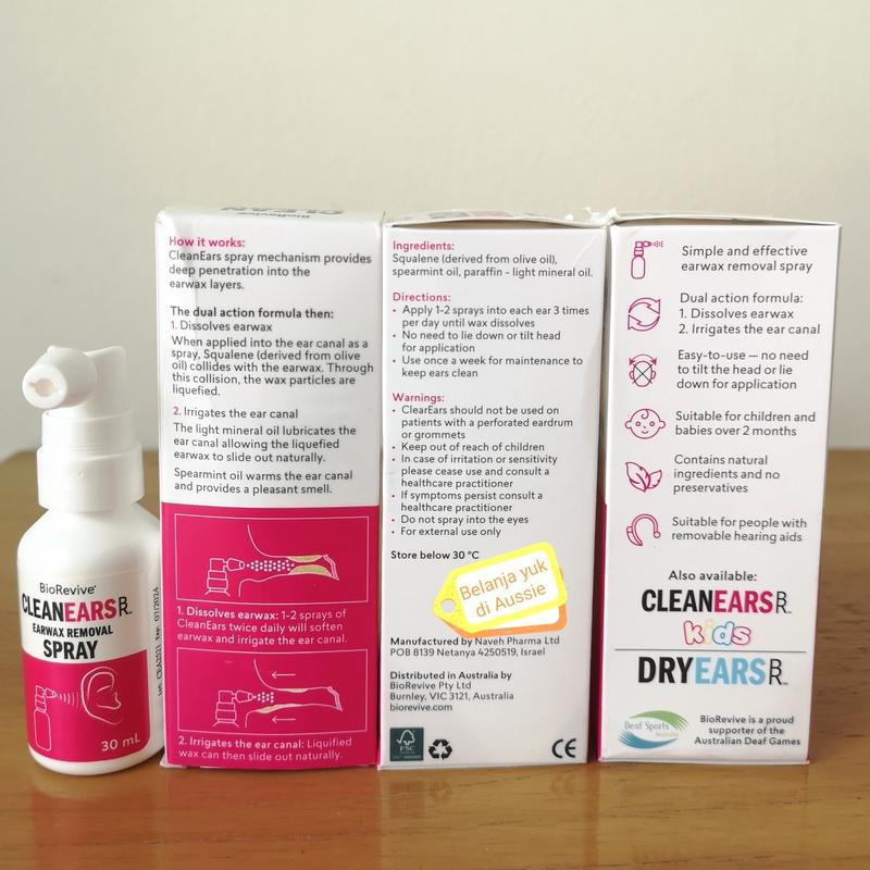 CLEAN EARS (Semprotan Pembersih Telinga) Earwax Removal Spray - 30 mL 1