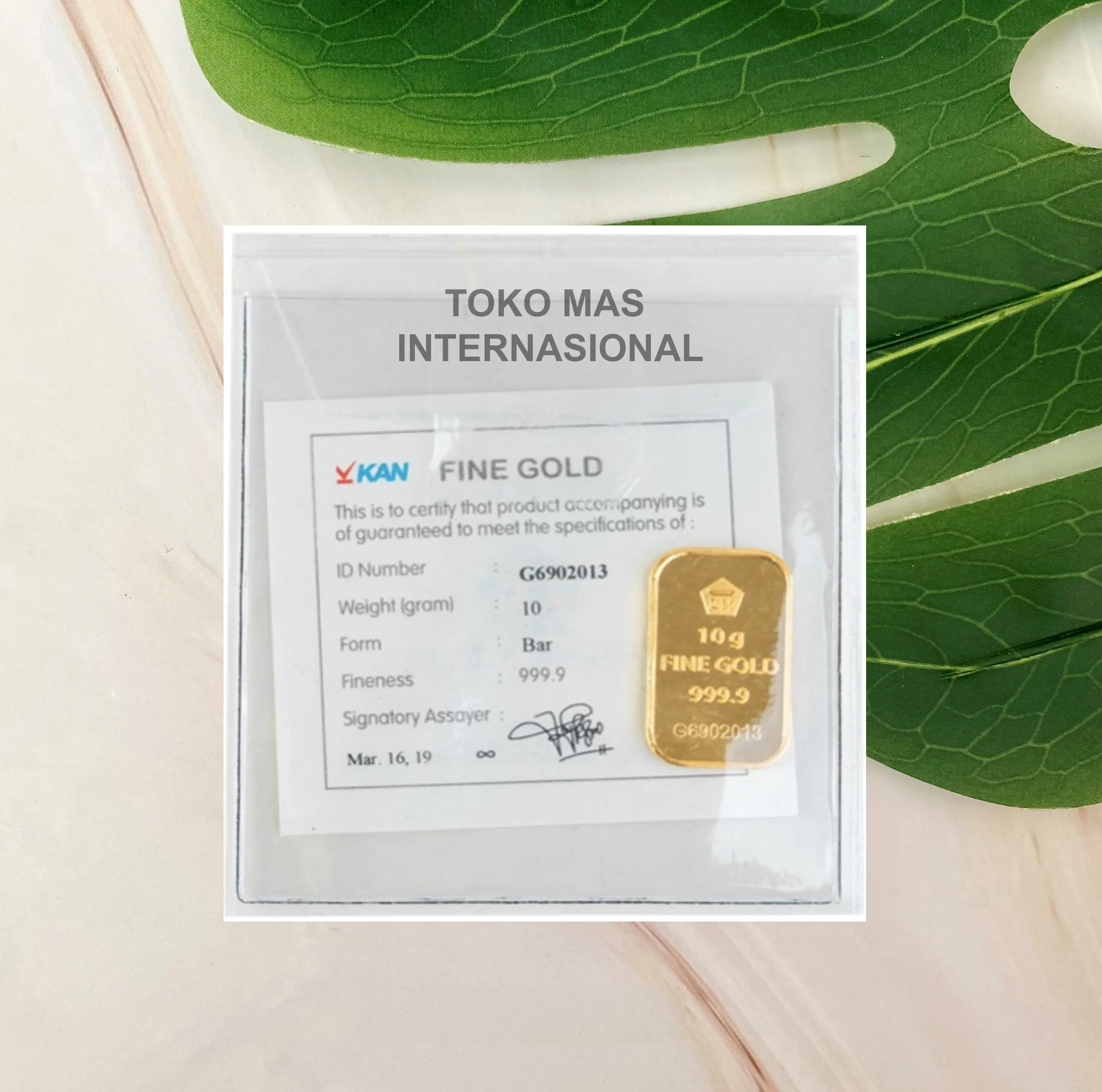 Logam Mulia LM 10gr 10g 10gram 10 gram Batangan Emas ANTAM Sertifikat Retro
