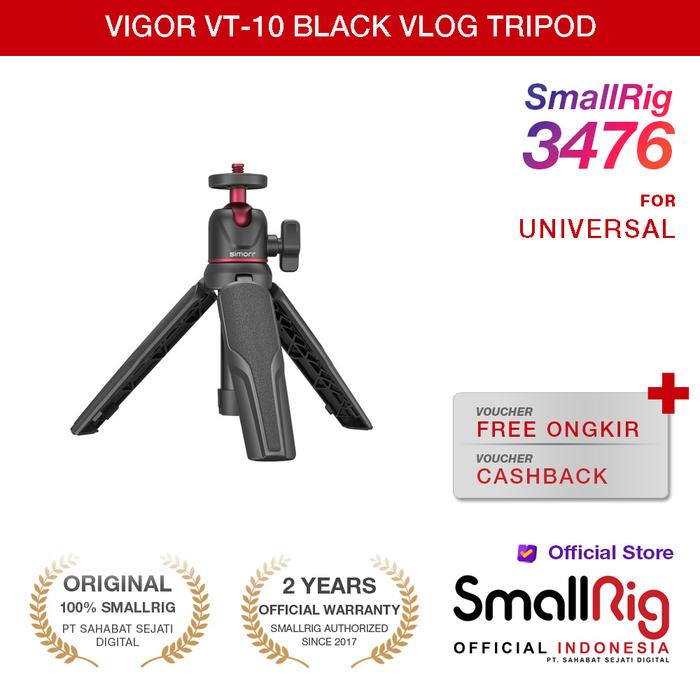 Gambar SmallRig Quick Switch and Portable Size VT-10 Black Vlog Tripod 3476 - UNIT ONLY dari Smallrig Indonesia Kota Administrasi Jakarta Pusat Tokopedia